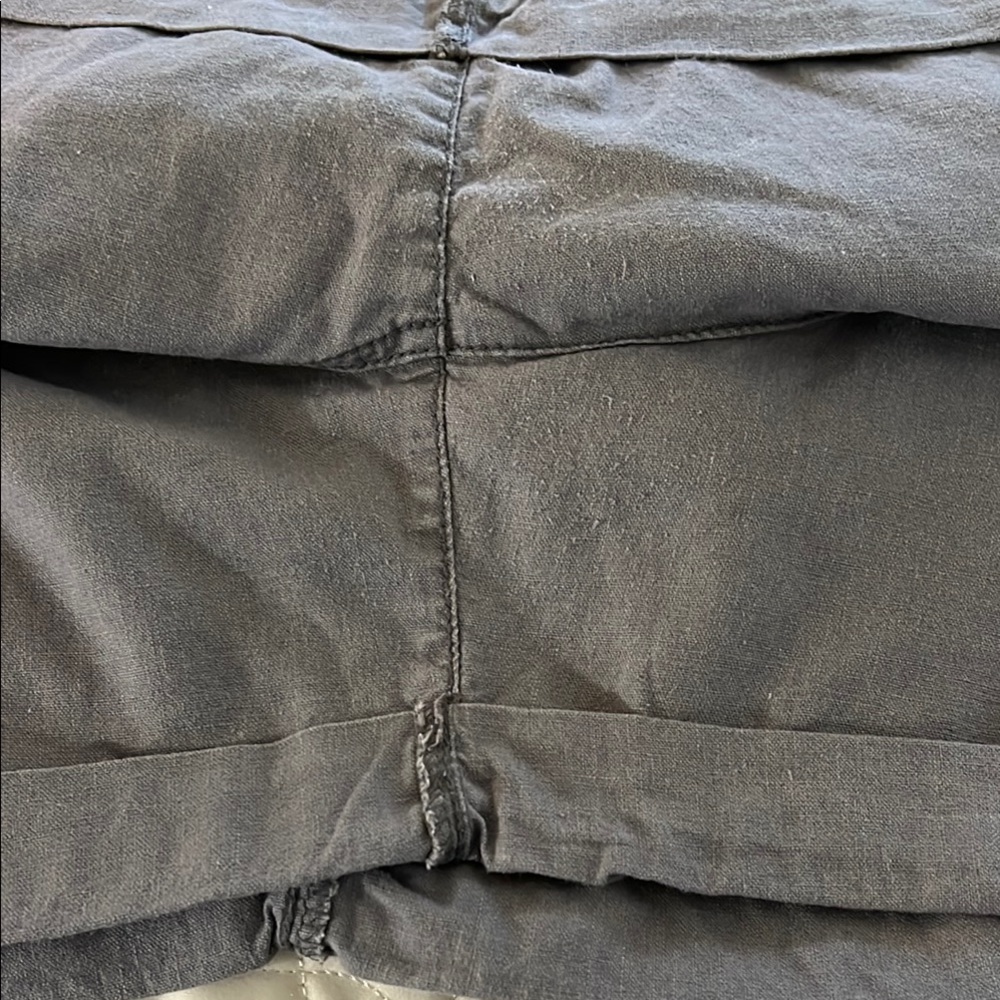Sonoma Modern Shorts Gray Casual Cuffed Ruffle waist - Picture 5 of 5